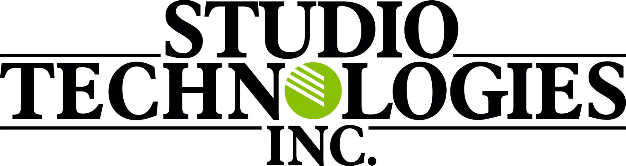 Logo verde di Studio Technologies, Inc. con simbolo circolare a righe