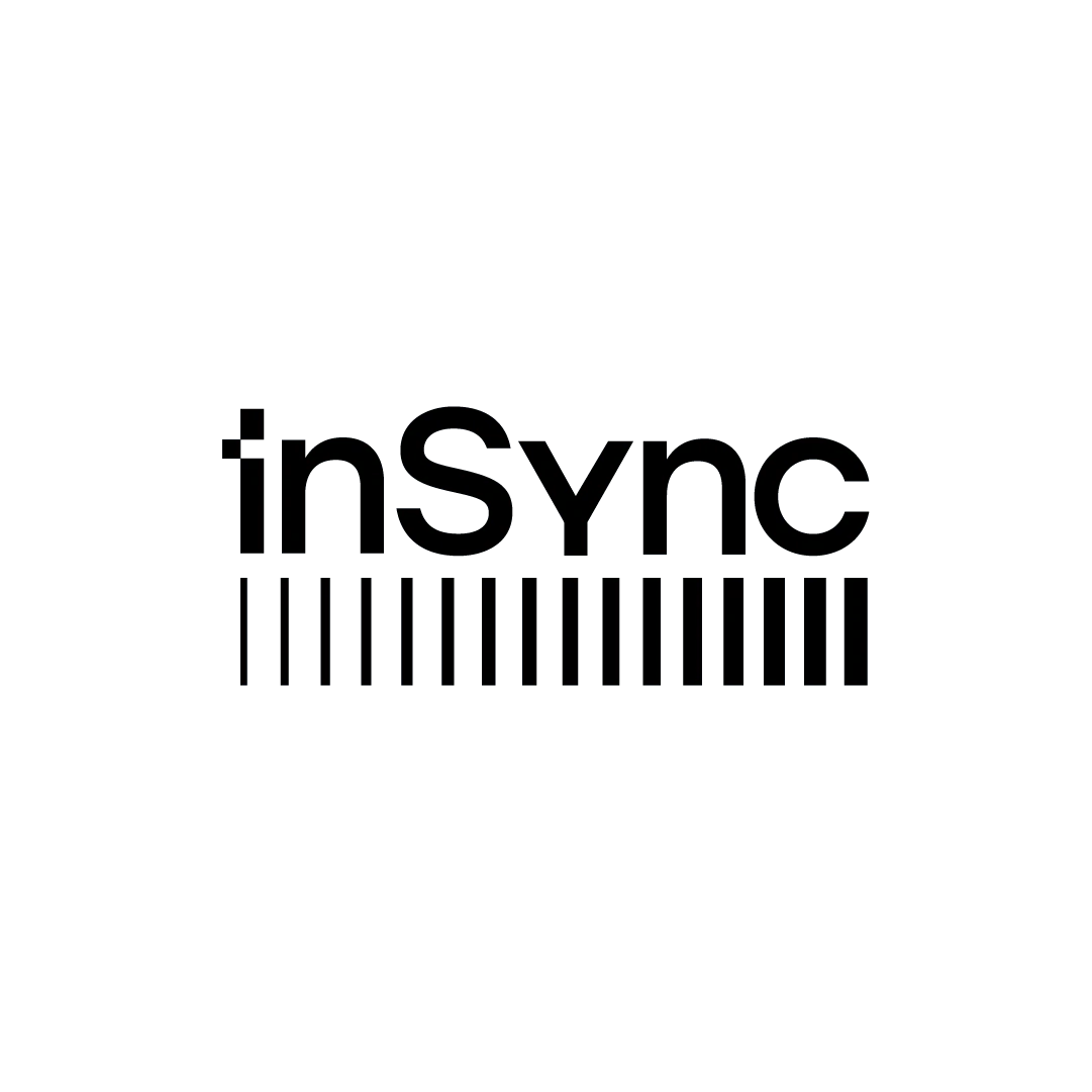 InSync logo in black color.