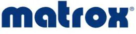 Matrox logo in blue letters on a white background.