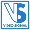 Blue logo featuring stylized 'VS' and the words 'VIDEO SIGNAL' underneath.
